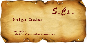 Salga Csaba névjegykártya